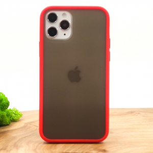 Протиударний поліуретановий чохол Smoke case для Iphone 11 Pro Max Red