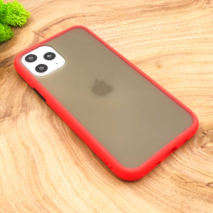 Протиударний поліуретановий чохол Smoke case для Iphone 12 Pro (6.1) Red