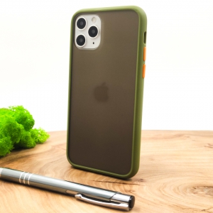 Протиударний поліуретановий чохол Smoke case для Iphone 11 Pro Max Green