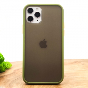 Протиударний поліуретановий чохол Smoke case для Iphone 11 Pro Green