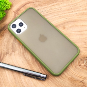 Протиударний поліуретановий чохол Smoke case для Iphone 12 Pro Max (6.7) Green