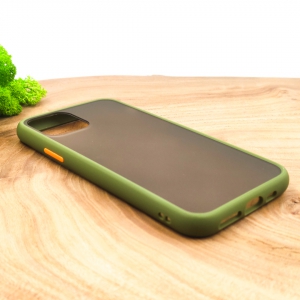 Протиударний поліуретановий чохол Smoke case для Iphone 12 Mini (5.4) Green