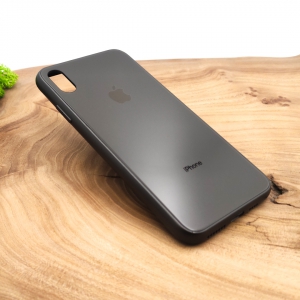 Матовий чохол накладка Носо Glass Case Matte для Apple iPhone XS Max Gray