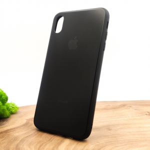 Матовий чохол накладка Носо Glass Case Matte для Apple iPhone XS Black