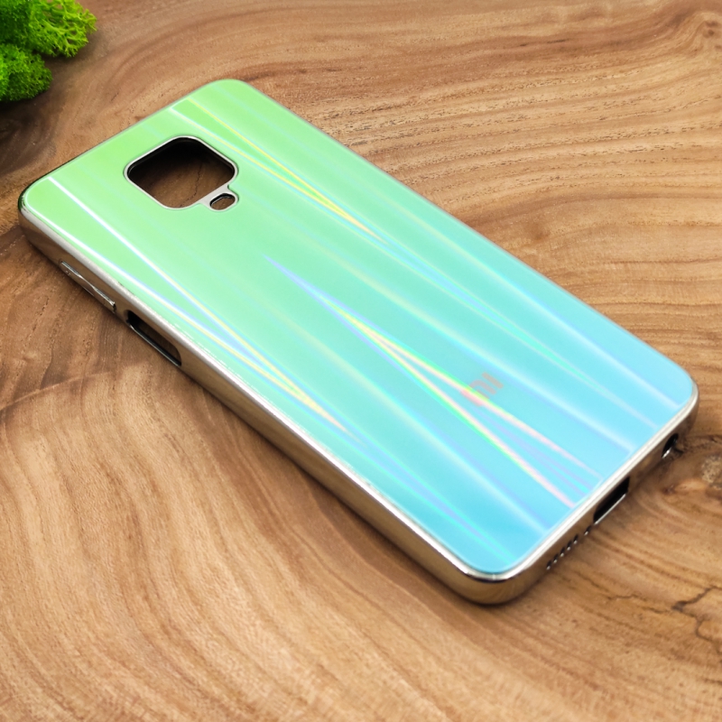 Стеклянный чехол Gradient case для XIAOMI Redmi Note9 Pro aquamarine