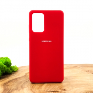 Оригінальний матовий чохол-накладка Silicone Case для SAMSUNG A52 Red