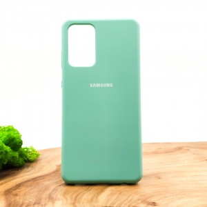 Оригинальный матовый чехол-накладка Silicone Case для SAMSUNG A52 Fresh Mojito