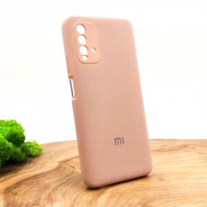 Оригинальный матовый чехол-накладка Silicone Case для Xiaomi Redmi9T Matte Pink