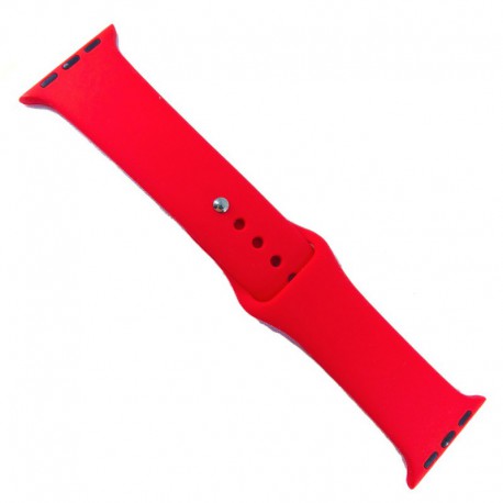 Силиконовый ремешок с софт-тач покрытием Watch 42-44мм Red Rose