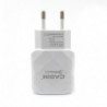 Сетевое зарядное устройство CASIM Q701 2в1 Fast Charg Fast Charge USB 3.0 A - Type-C 3A 1.2 м White (Белый)