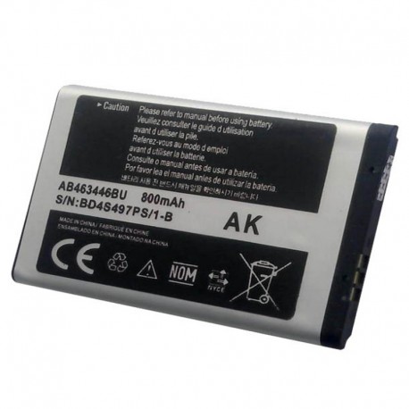 Аккумуляторная батарея для Samsung B110/C130/E1080/F210/C5130/X680 AB463446BU 800 mAh